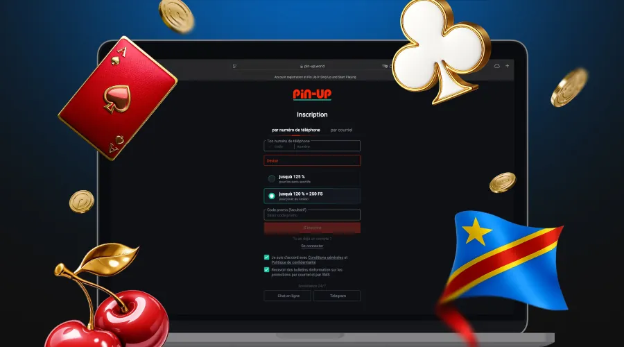 Créer un compte sur Pin Up